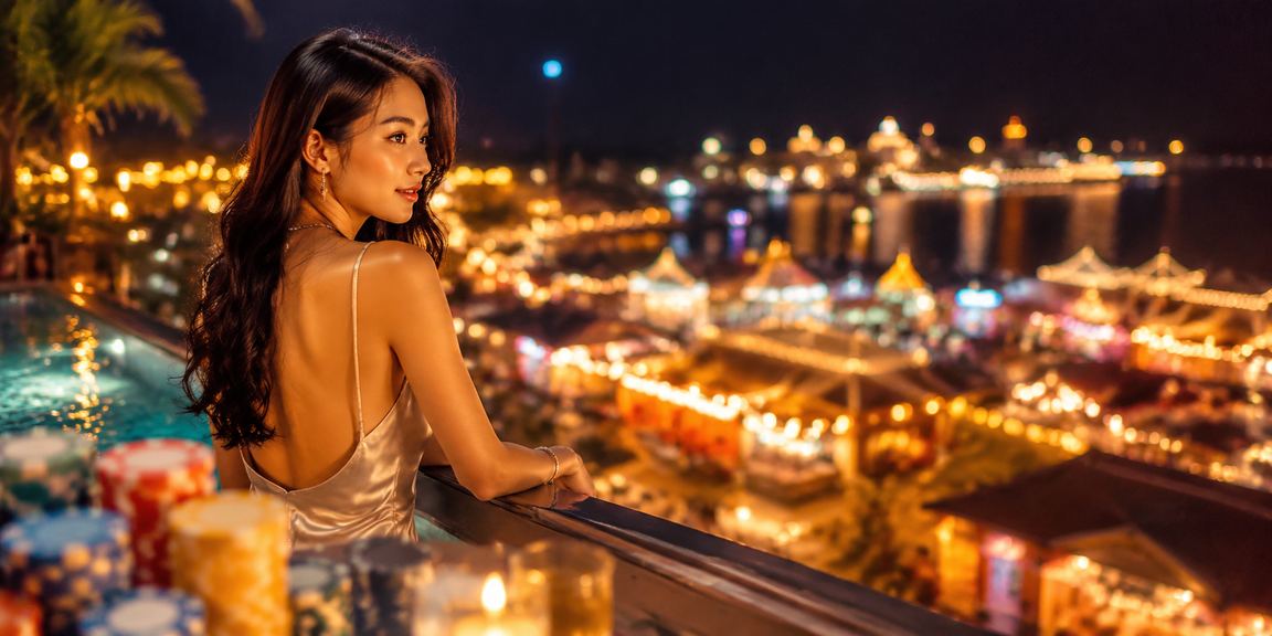 Du khách tại Phú Quốc xem kèo cược và giải trí trực tuyến vào buổi tối tại chợ đêm